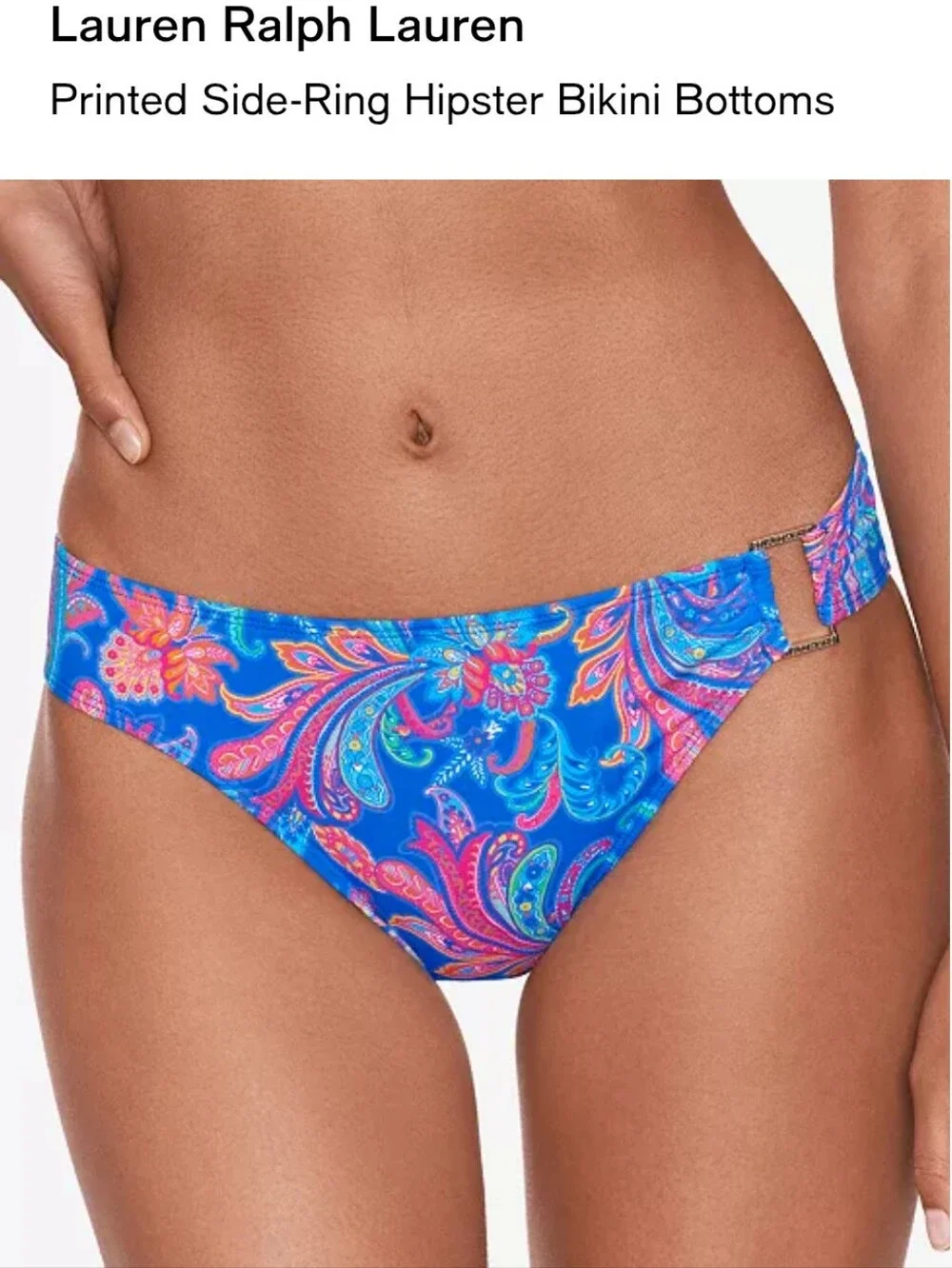 Ralph Lauren Blue Paisley Bikini Set NWT